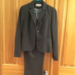 Women’s grey pant suit